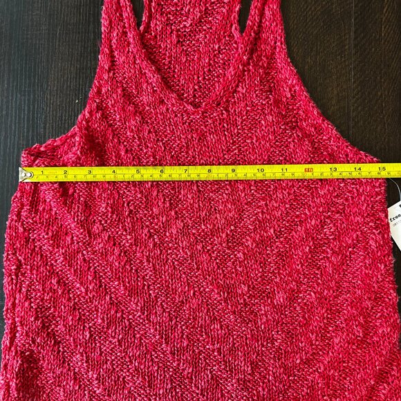 Free People NWT Casual Boho Chevron Sweater Tank Top Size XS - Picture 4 of 6